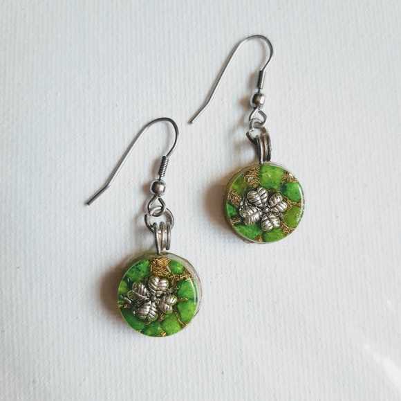 Clover_Earrings_Orgonites - Picture 2 of 3
